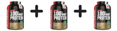 3 x Nutrend 100% Whey Protein, White Chocolate + Coconut - 2250g (40,00 EUR/kg)