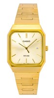 Casio Standard Analog Edelstahl Gold Zifferblatt Quarz MTP-B185G-9AV Herrenuhr
