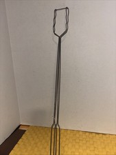 Antique Camping 3 Hot Dog Roaster BBQ Campfire Picnic Backyard Long Handle 24  