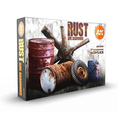 AK Interactive - 3GEN Acryl Set Rust and Abandoned Paint Set AK11605