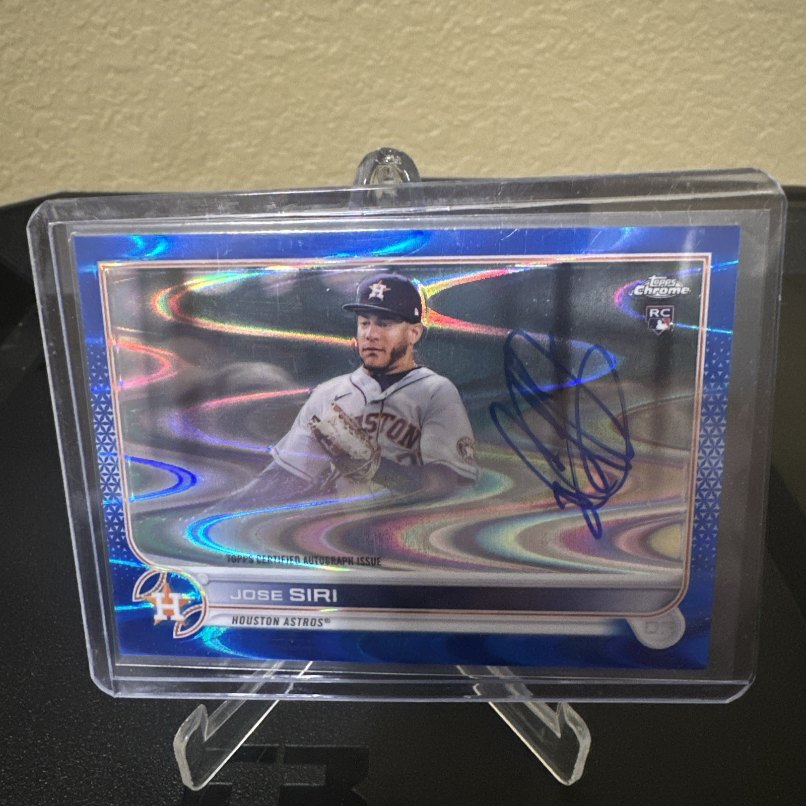 2022 Topps Chrome Rookie Blue RayWave Refractor /150 Jose Siri #RA-JS Auto RC