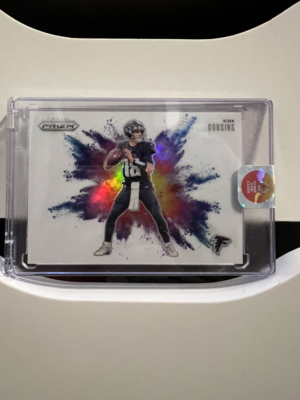 Kirk Cousins 2024 Panini Prizm #26 Color Blast Prizm Case Hit SP SSP Falcons