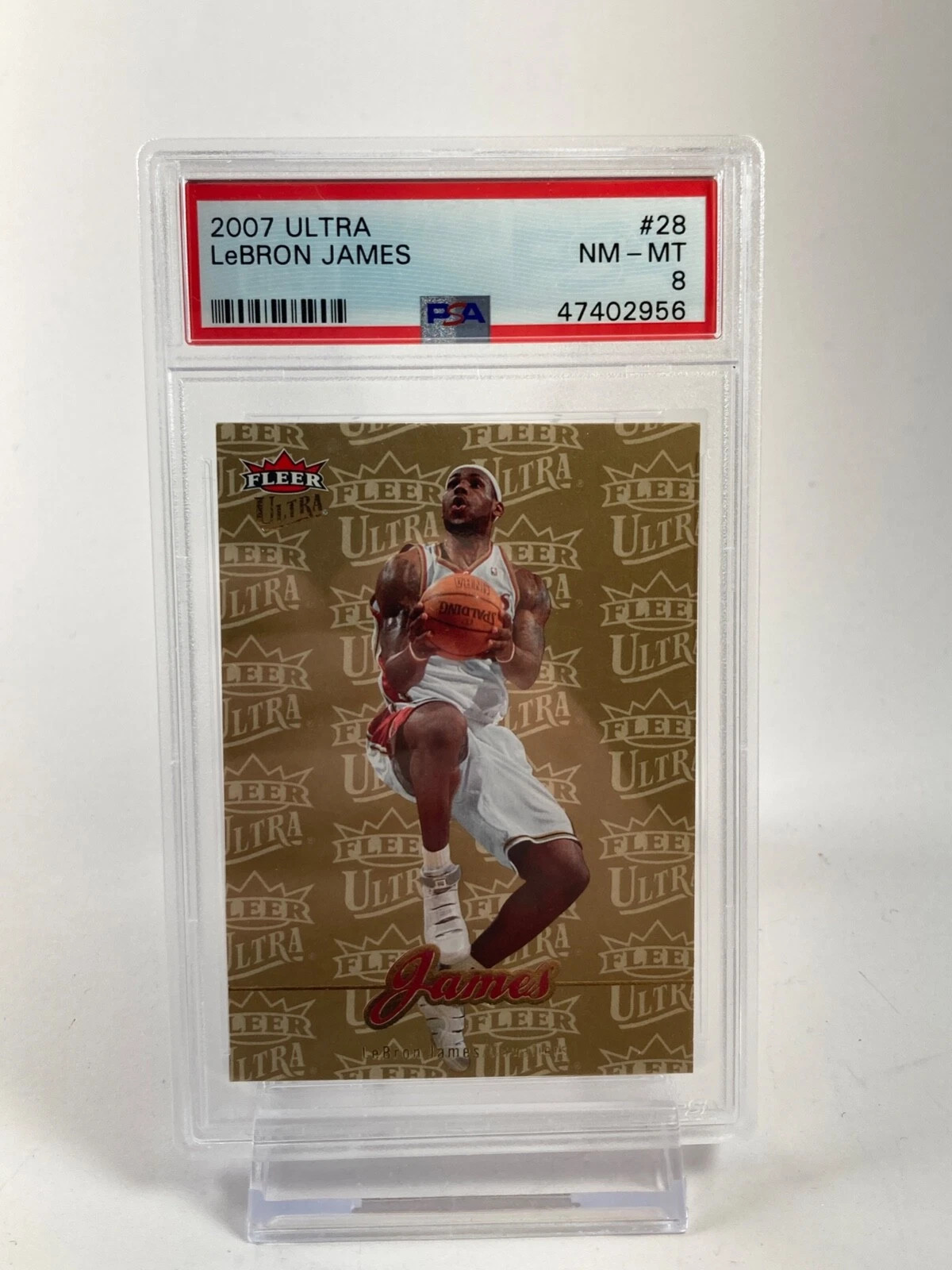 2007 Ultra GOLD MEDALLION Lebron James #28 PSA 8 #47402956 view 2