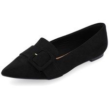 Journee Women's Audrey Dress Flats Black, 10