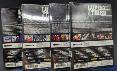 Lupin The Third Part 2 II Collections 1-4 Complete DVD Discotek Ep