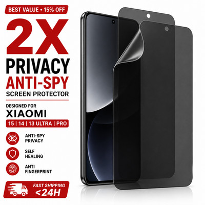 2X Privacy Anti-Spy Screen Protector Xiaomi 15 14 13 Ultra Pro