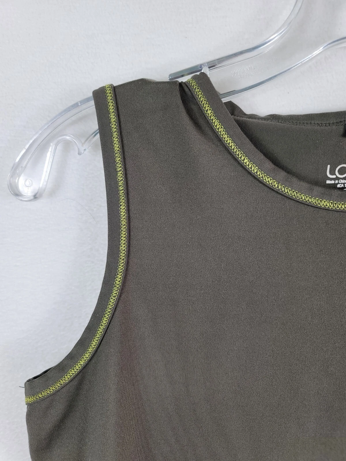 lole sleeveless quick-dry yellow design tank-top