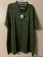 Eddie Bauer Men's Resolution Pro Jacquard Polo Shirt Free Dry 2XL Wintergreen