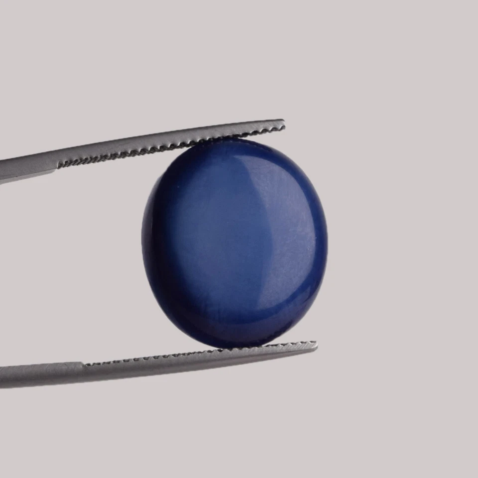 Lote de piedras preciosas sueltas cabujón zafiro azul estrella natural de 6 rayos 40 quilates/8 piezas Foto 4 de 4