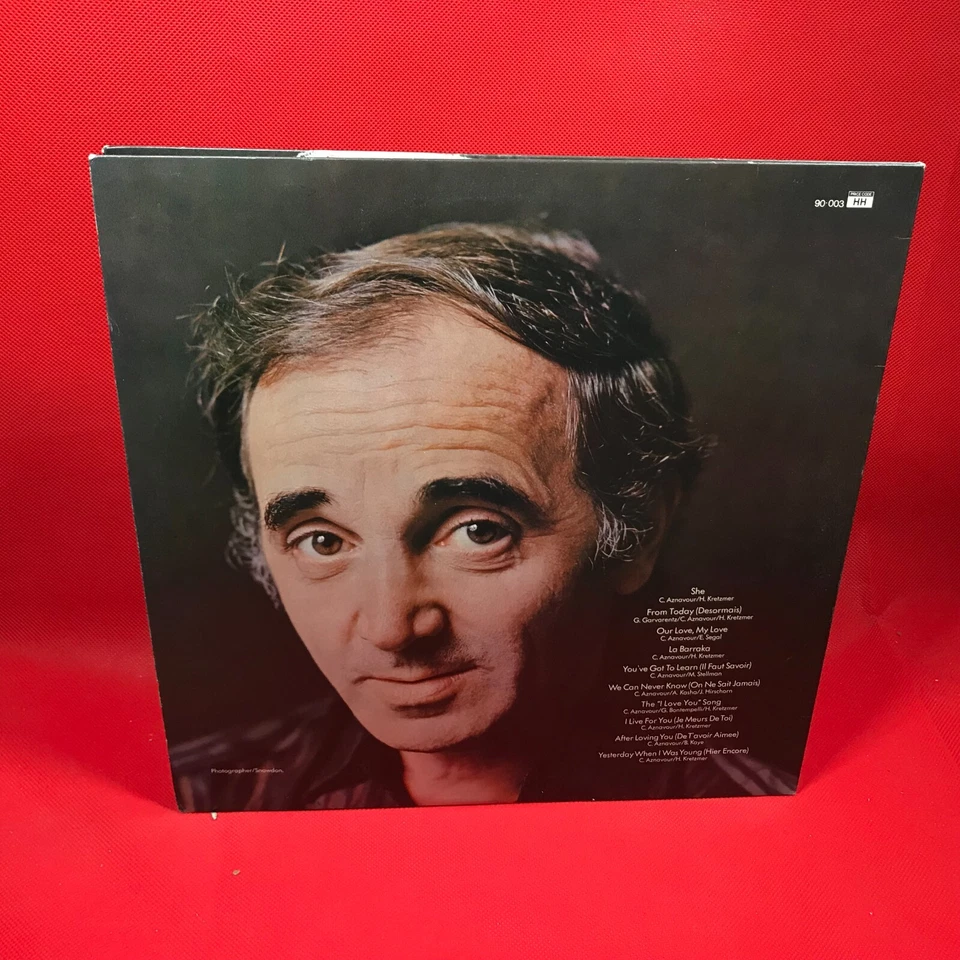 CHARLES AZNAVOUR A Tapestry Of Dreams 1974 UK vinyl LP She Our Love, My original - Image 2 of 4