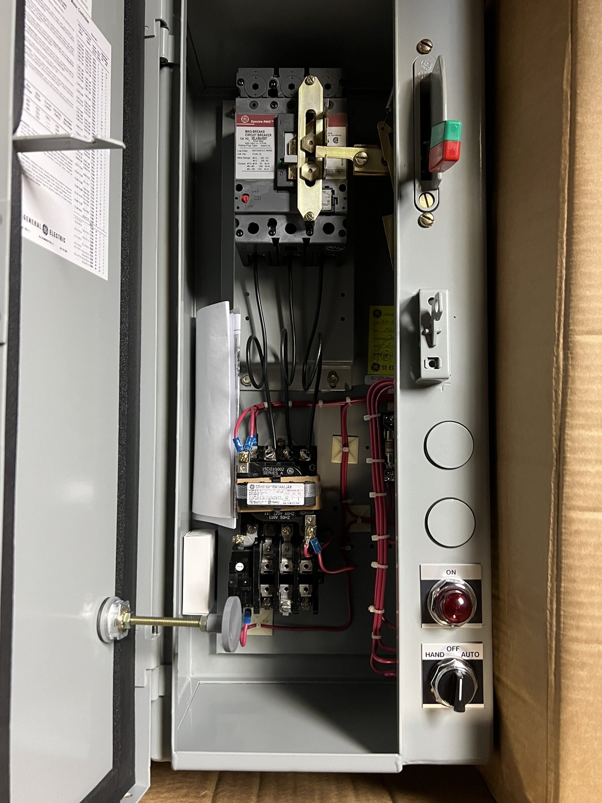 GE General Electric 300 Line Control Magnetic Starter Combination New ...