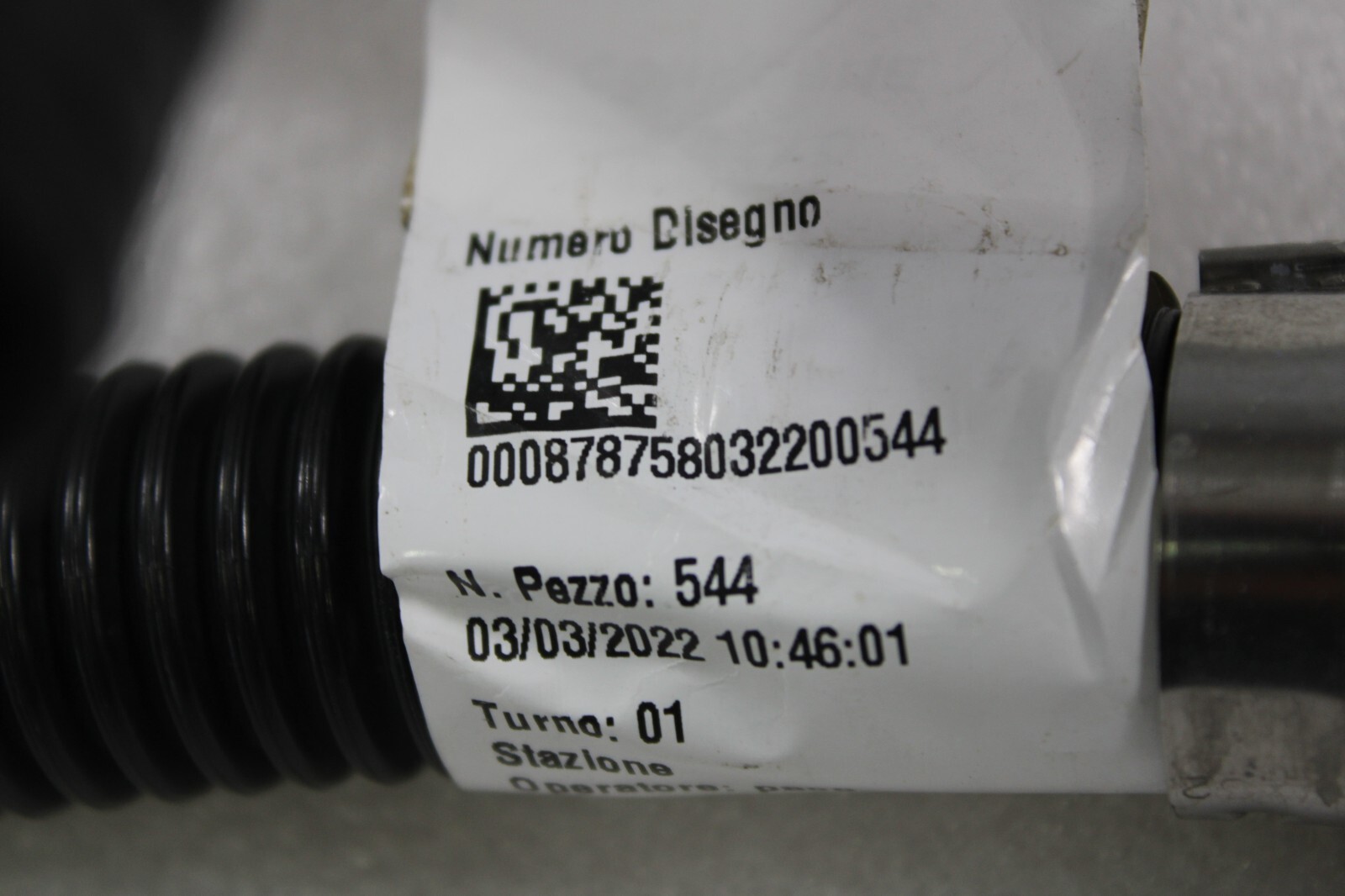 Ferrari F8 Tributo, Secondary Air System Pipe, Used, P/N 878758