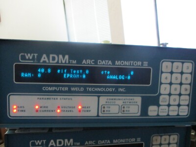 Computer Weld Technology / CWT: ADM III, Model: D Data Logger. PN: A3A0149 