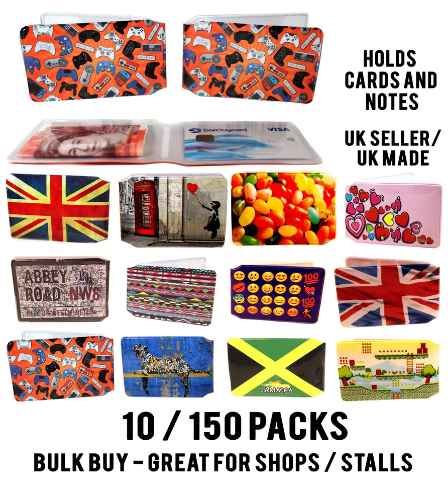 HONEEY 10/150 Bus Pass Wallet Credit Travel Rail ID Holder Oyster Card Bulk Buy Job Lot