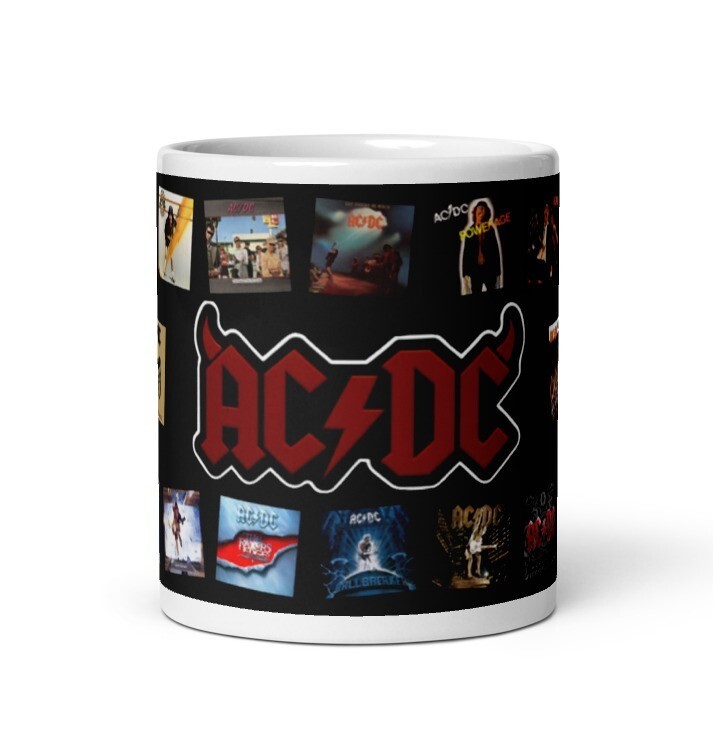 Tazza AC/DC che cambia calore – Tazza ufficiale AC/DC in ceramica con design attivato dal calore, iconico logo della band rivelato con calore, perfetta per i fan, ideale per bevande calde, ideale