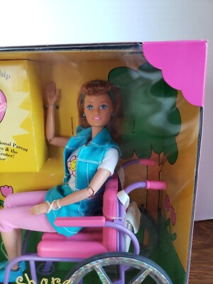 1996 Mattel Barbie Share a Smile Becky Doll & Wheelchair Special