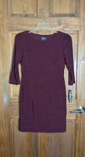 New Tahari Bordeaux Red Tiered Layered 3/4 Sleeve Dress. Size 8P.