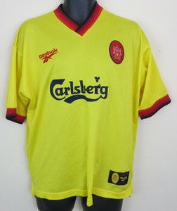 liverpool yellow kit 90s