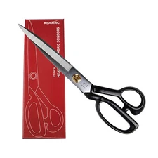 Heavy Duty Maganese Steel Fabric Scissors / Shears, Straight Edge Blade