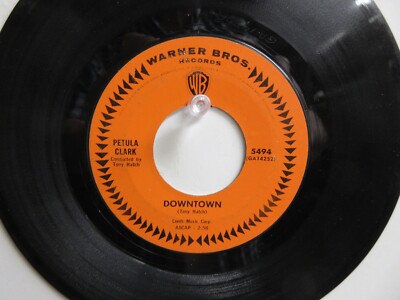 💥' PETULA CLARK ' HIT 45 + PICTURE [ DOWNTOWN ] 1964 !💥 | eBay