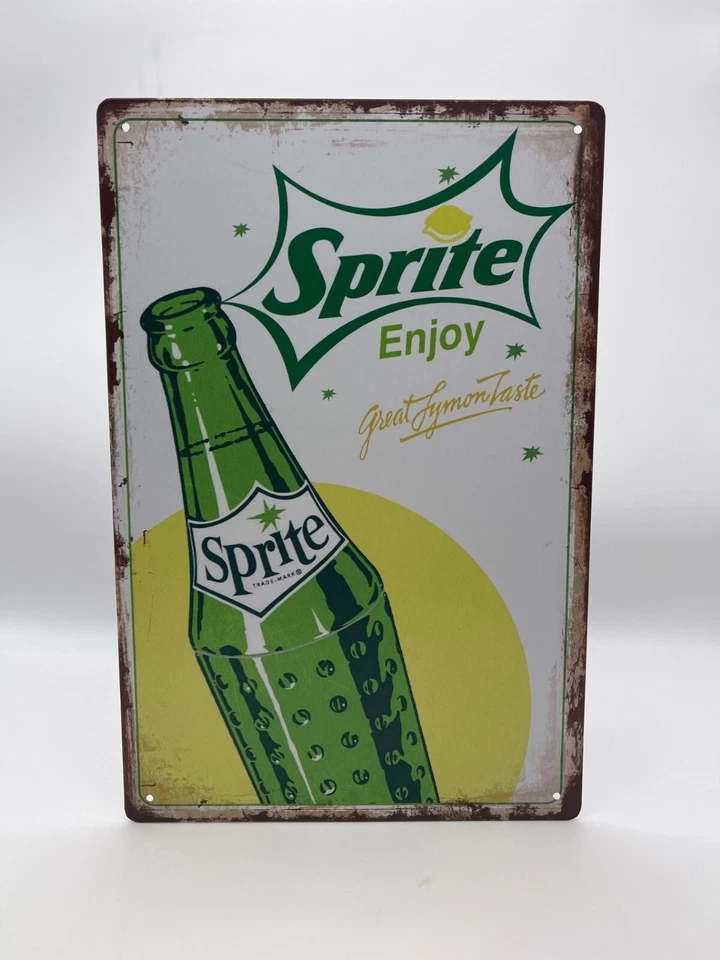 BLACKBEARD WAREHOUSE Blechschild Sprite 20x30cm Nostalgie Retro Reklame Vintage Geschenk Limonade