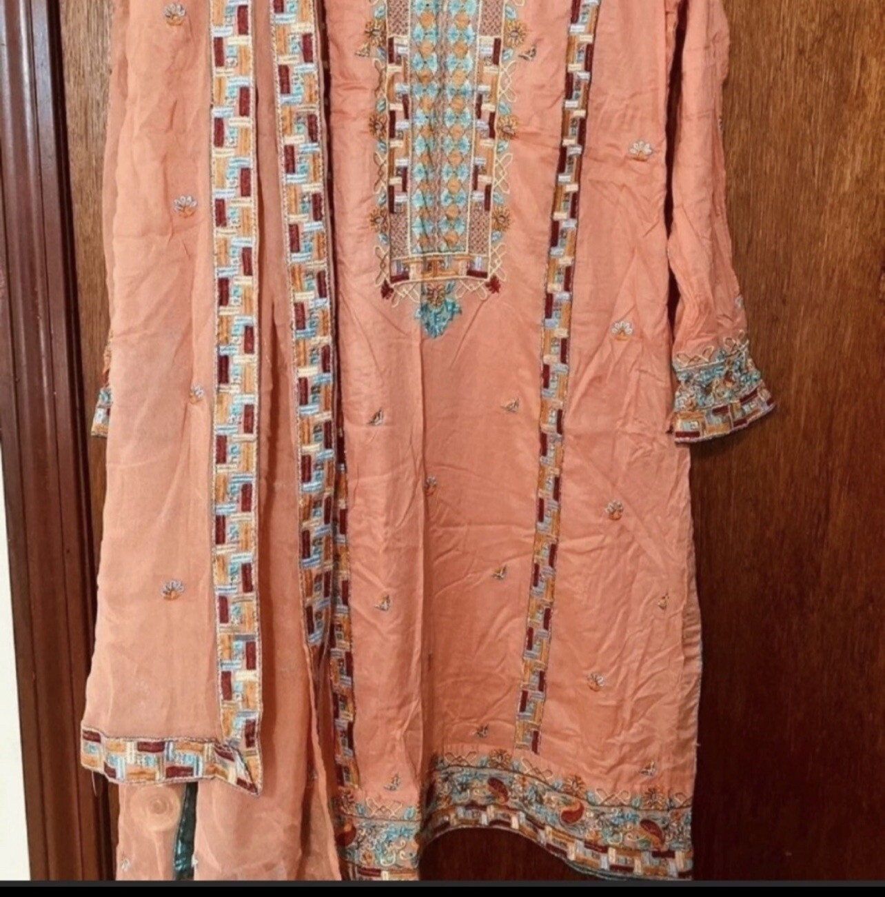embroidery shalwar kameez Pakistani Designer Outf… - image 1