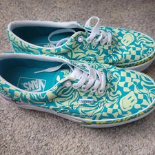  VANS Era Stacked Platform Low Wavy DBlue Women’s Size 9 Men’s 7.5