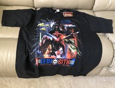 Vintage 1999 Star Wars Episode 1 Phantom Menace Jedi Vs Sith Black Shirt Size XL