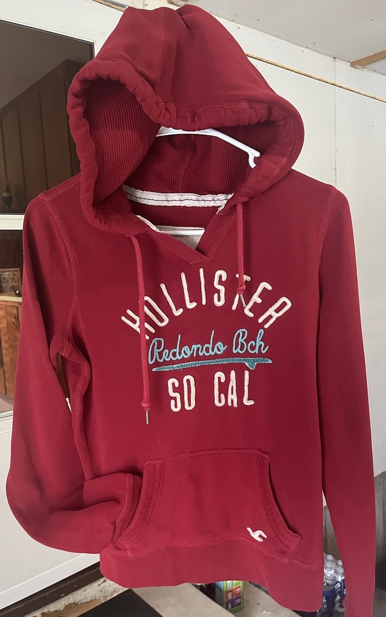 Hollister Jr’s Red/Burgandy SEWN Redondo Beach So Size Medium