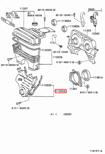 Genuine Supra JZA80 2JZ GTE Lower Timing Belt Cover - Picture 11 of 20