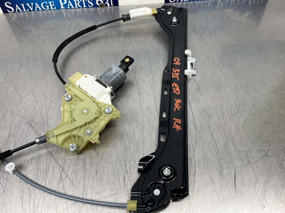 2009 Bmw 335i Front Passenger Right Window Regulator w/ Motor - E92 E93 - 90k - Image 2 of 4
