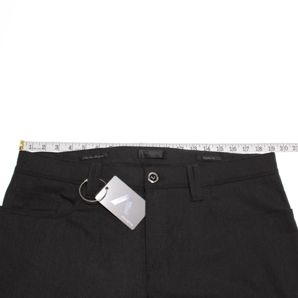 Alberto 全新带标签 5 口袋牛仔裤尺寸 36 美国烟斗深灰色涤纶混纺 — 第 4/4 张图片