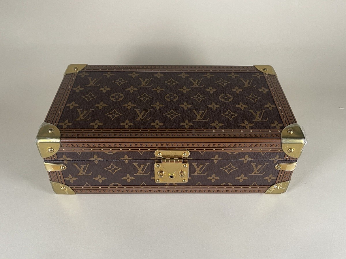Rare* NEW Louis Vuitton Monogram Coffret Trunk 8 Watch Storage Box