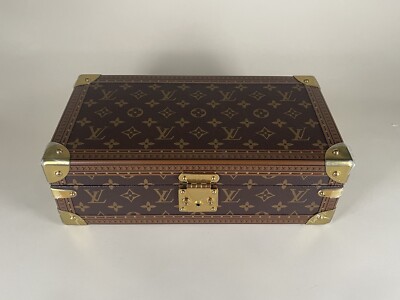 Rare* NEW Louis Vuitton Monogram Coffret Trunk 8 Watch Storage Box