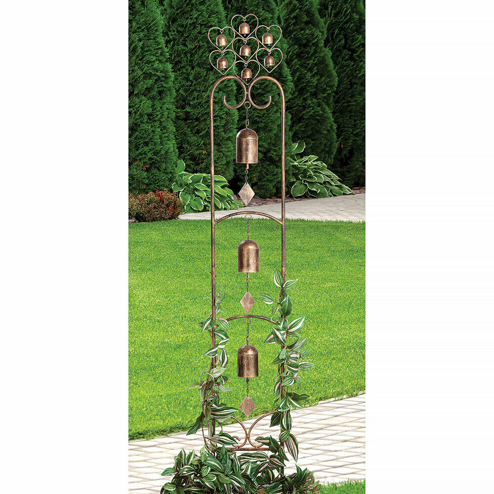 MUSICAL TWINKLING BRONZE BELL CHIMES Ranking TOP14 YARD - GARDEN STAKE Store OUTDOOR