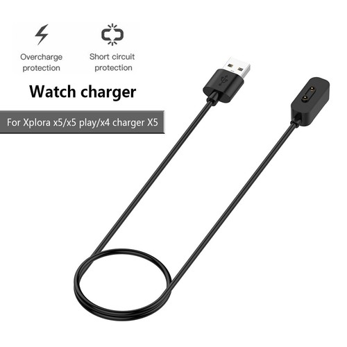USB Magnetic Charger Charging Cable Replacement for Xplora X5/X5 Play/X4 (Black) - Zdjęcie 4 z 12