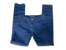 Jeans Homme Zara Bleu Foncé Délavé – Taille 38 Coupe Droite – Occasion Très Bon état