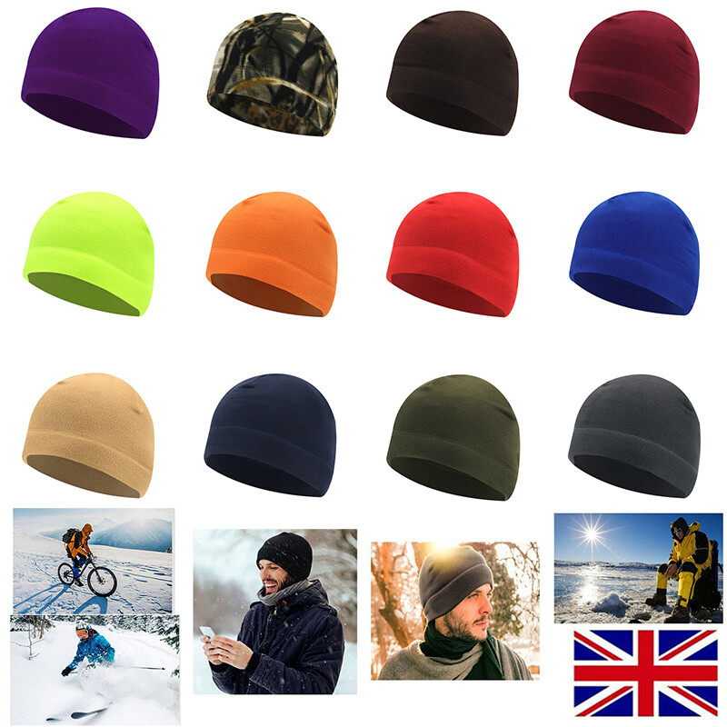 APL Cappello uomo invernale berretto tessuto non tessuto SPORTS caldo termico esterno bicicletta sci corsa GB ↑