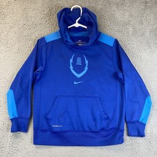 Nike Hoodie Boys Size Large Blue Long Sleeve Pullover Sweatshirt/ 70-15