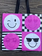 TJMAXX Large Shopping Tote Bag COLORFUL EMOJI 😎 Reusable Eco Friendly