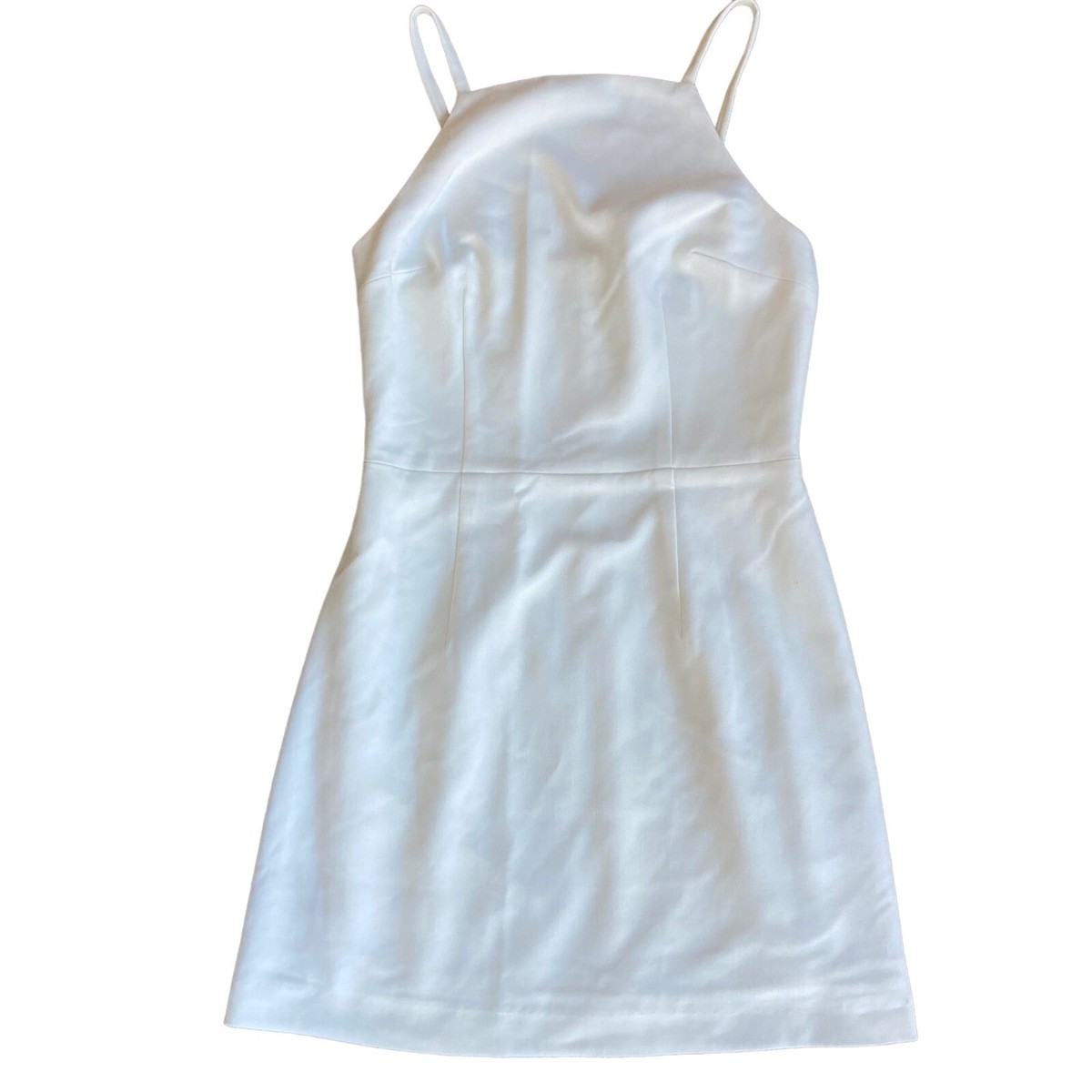 knee length dresses for ladies Whisper Square Neck Frill Hem Mini Dress
