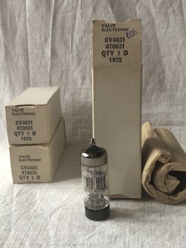Tube électronique CV4031 / 6J6W / ECC91 - NOS (New Old Stock) Telefunken - Neuf En Boîte