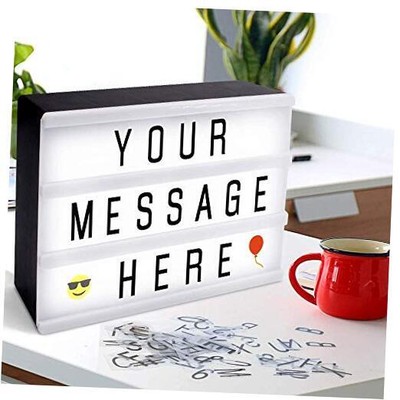  Cinema Light Box, Magnetic LED A5 Cinematic Night Light Box with 160 DIY 