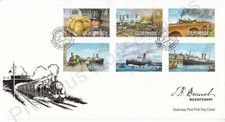 GUERNSEY FDC FIRST DAY CO 2006 ISAMBARD KINGDOM BRUNEL BIRTH BICENT SG 1110-1115