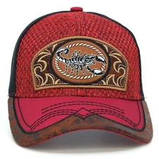 Scorpion Western New Mesh Back Trucker Hat TL Snapback Adjustable Baseball Cap
