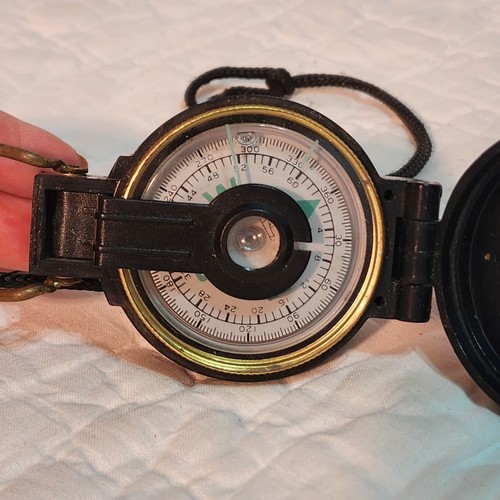 Vintage Engineer Lensatic Compass Black Golden - Picture 2 of 6