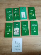 lot 8 Guide Vert Michelin ancien PARIS 1960/1980-paris/londres/chateaux Loire...