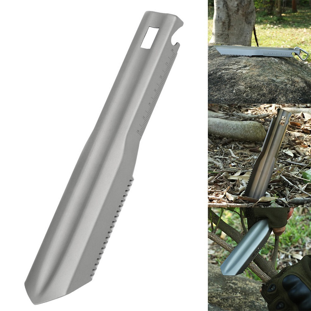 Multifunctional Titanium Shovel for Outdoor Adventures Lightweight and