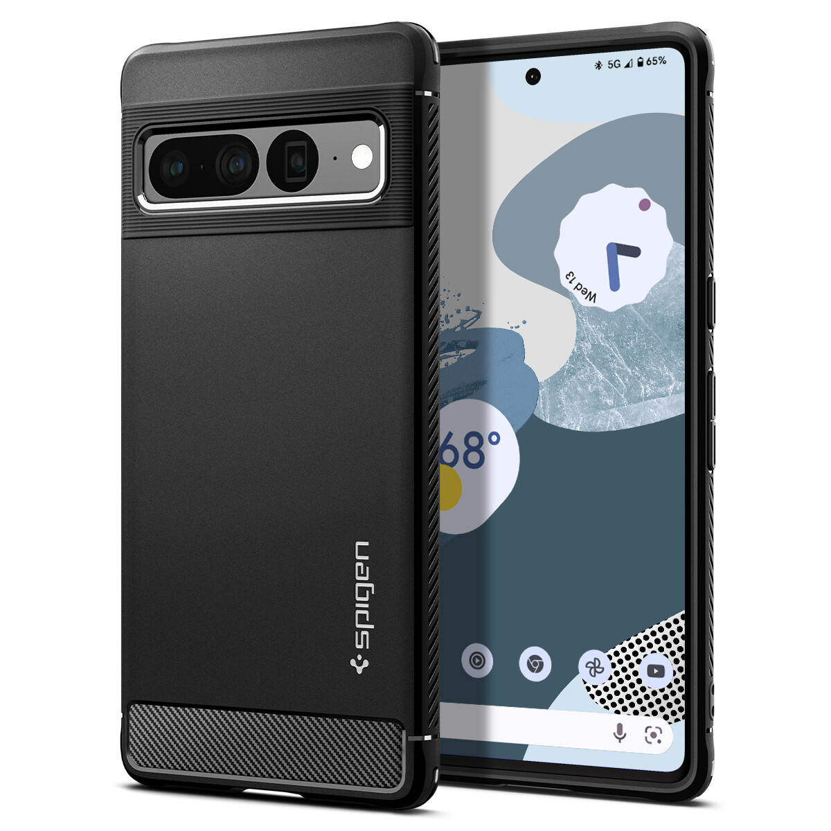 Pixel 7 Pro Case / Pixel 7 | Spigen [Rugged Armor] Shockproof Slim Cover