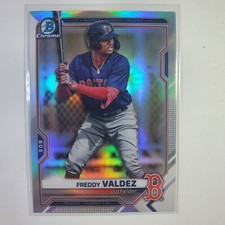 2021 Bowman Draft - Freddy Valdez - Chrome Refractor - BDC-96